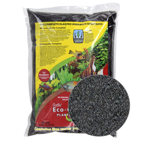 CaribSea Eco-Complete Planted Aquarium Substrate Black 20 lb