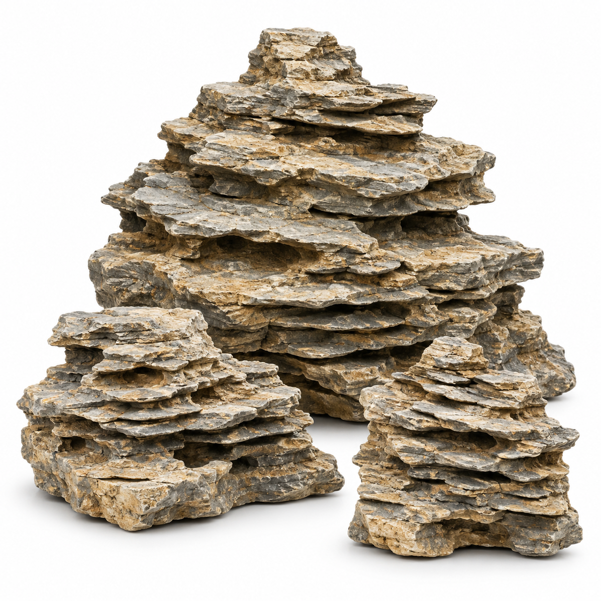 Pagoda Stone for aquarium aquascaping β representative AI-generated image; natural pieces vary
