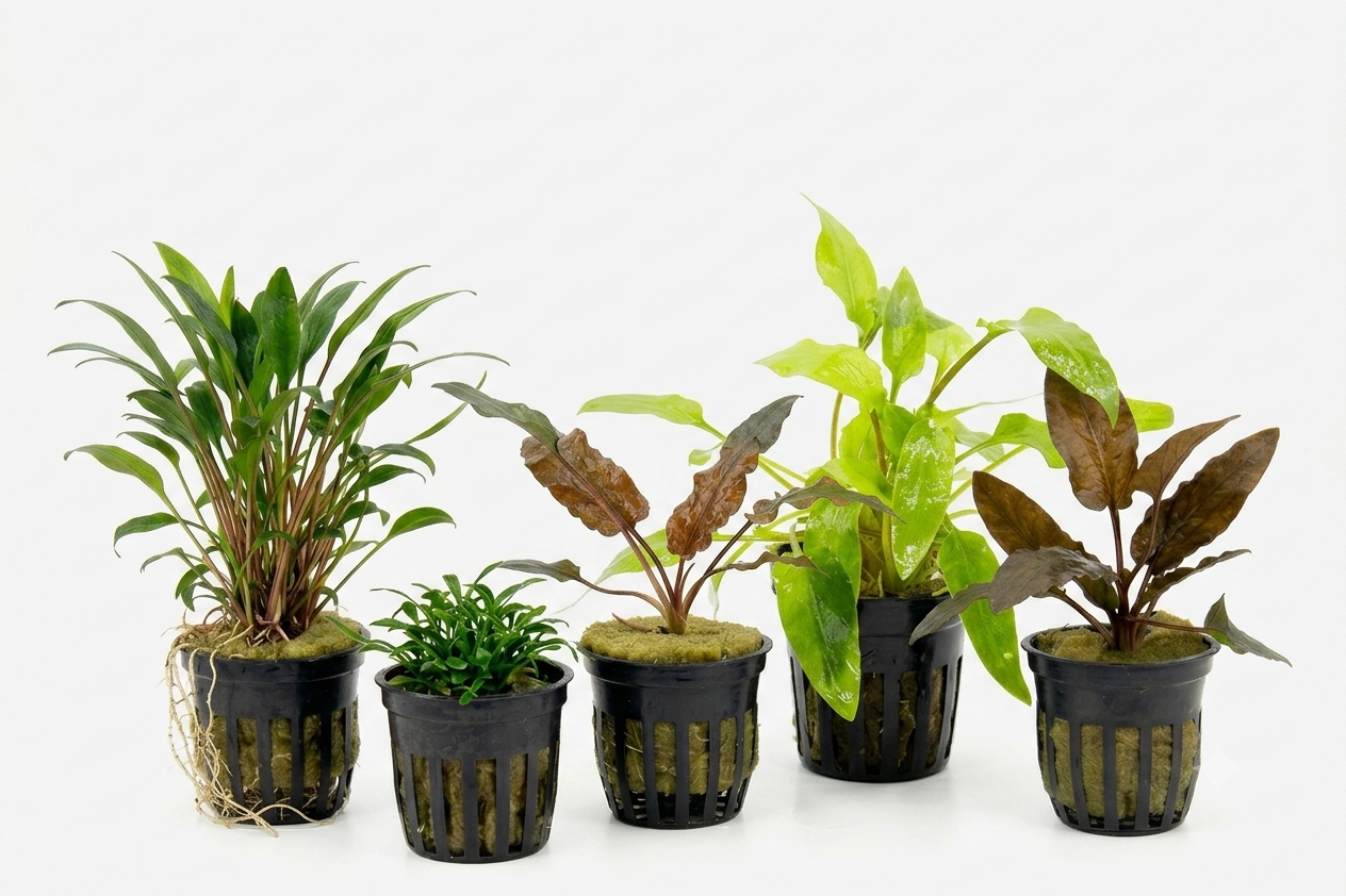 Assorted Cryptocoryne Plant Pack in planted aquarium