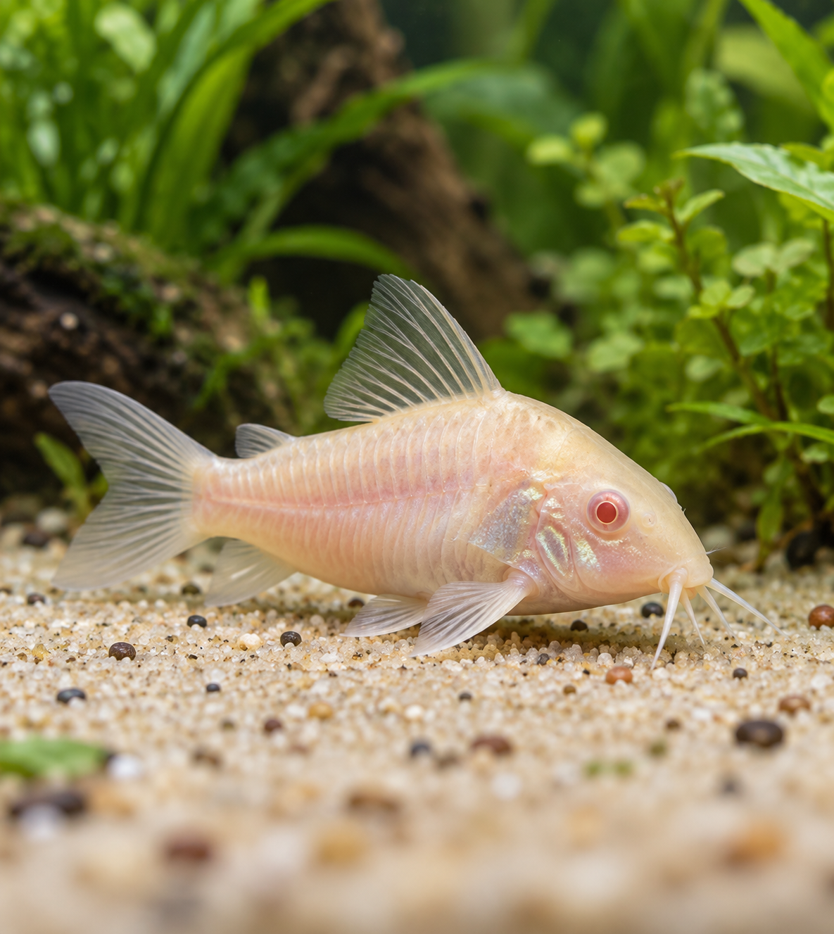 Albino Corydoras — representative generated image