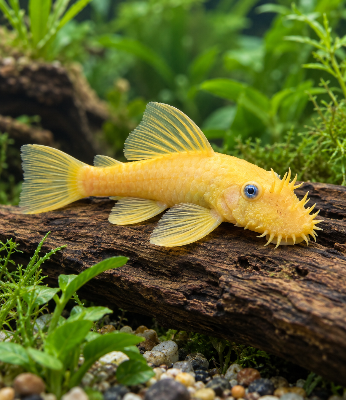 Lemon Blue Eye Bristlenose Pleco — representative generated image